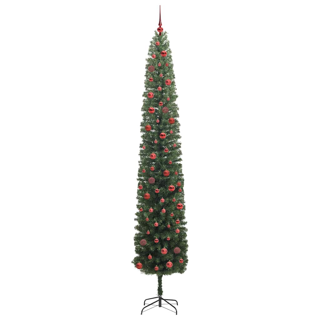 Mű karácsonyfa 300 LED-del Zöld 270 cm PVC, acél és műanyag