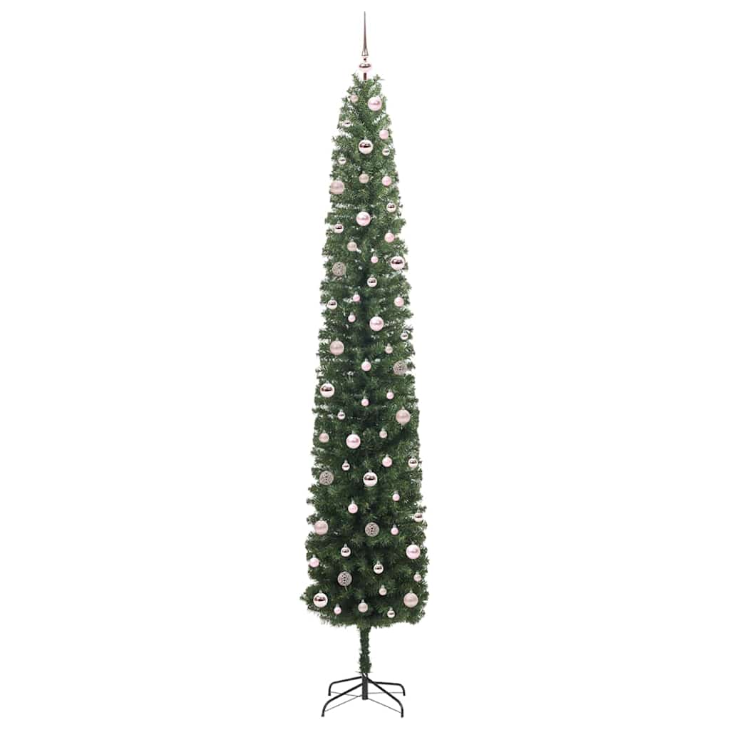 Mű karácsonyfa 300 LED-del Zöld 270 cm PVC, acél és műanyag