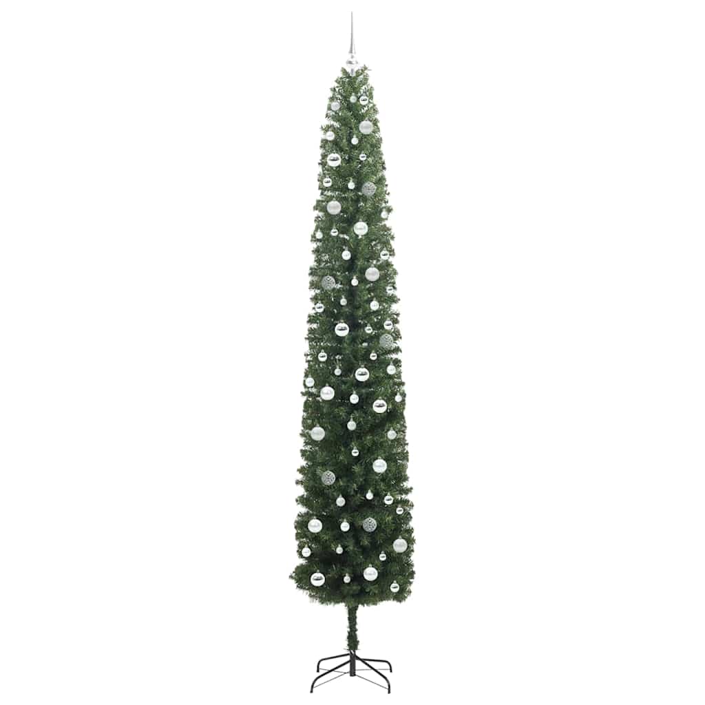 Mű karácsonyfa 300 LED-del Zöld 270 cm PVC, acél és műanyag