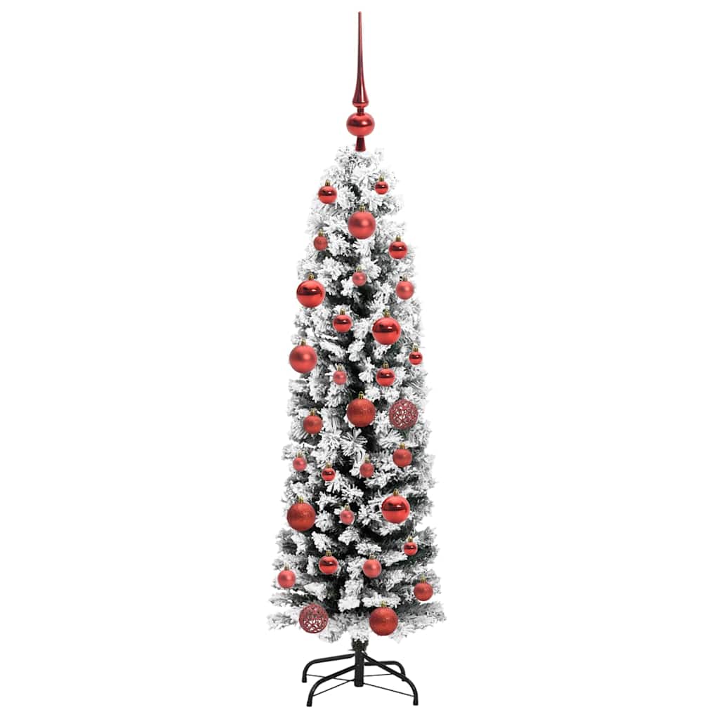 Mű karácsonyfa 150 LED-del Zöld 150 cm PVC, acél és műanyag