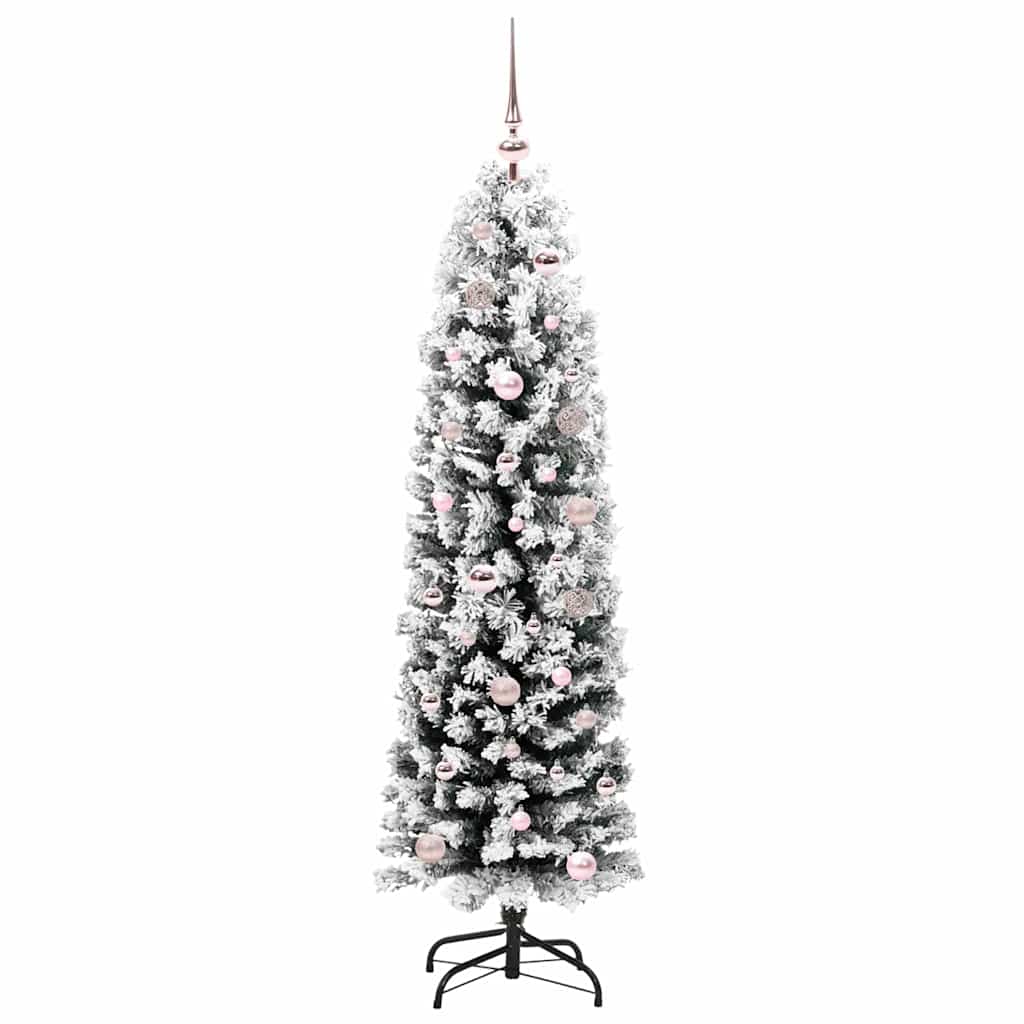 Mű karácsonyfa 150 LED-del Zöld 150 cm PVC, acél és műanyag