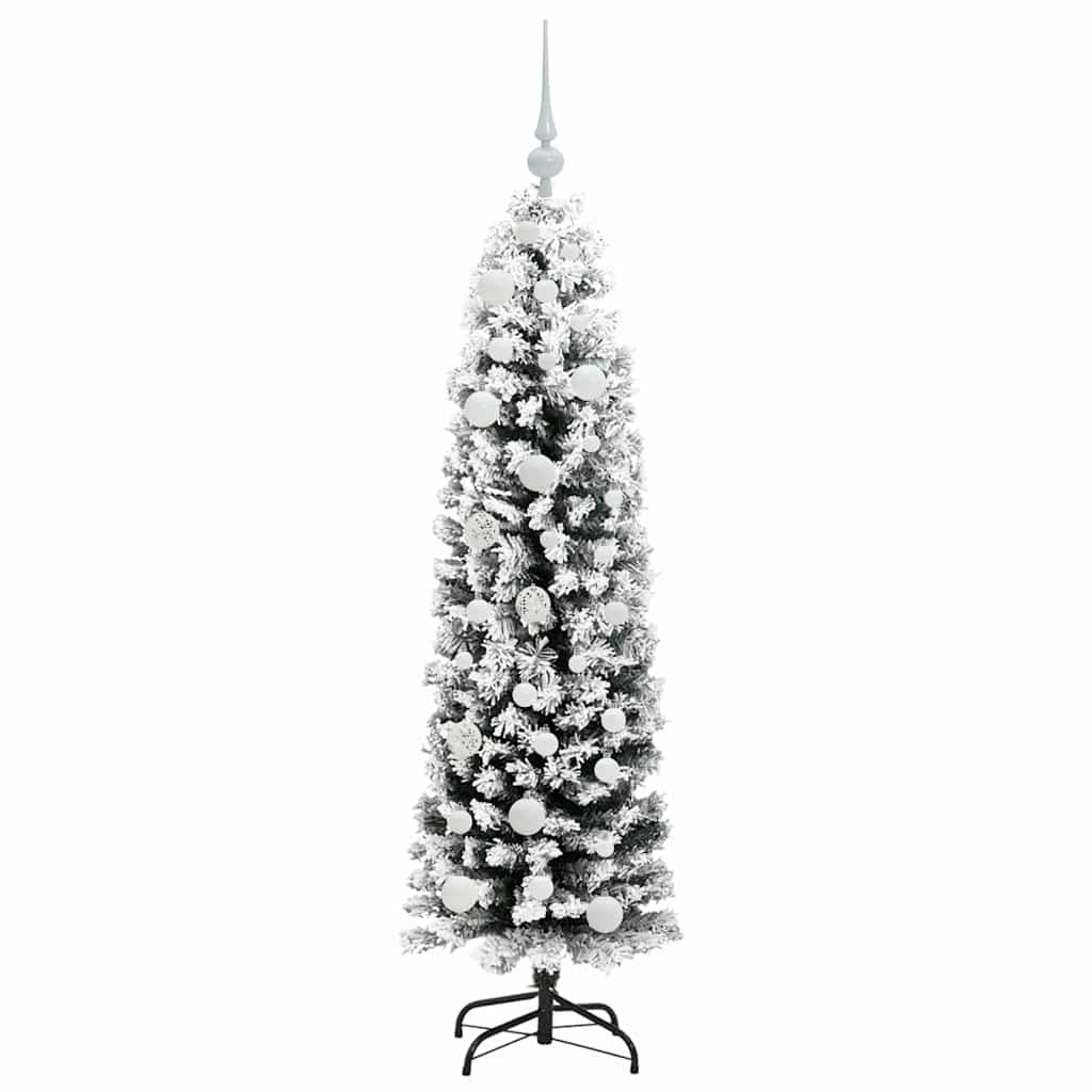 Mű karácsonyfa 150 LED-del Zöld 150 cm PVC, acél és műanyag