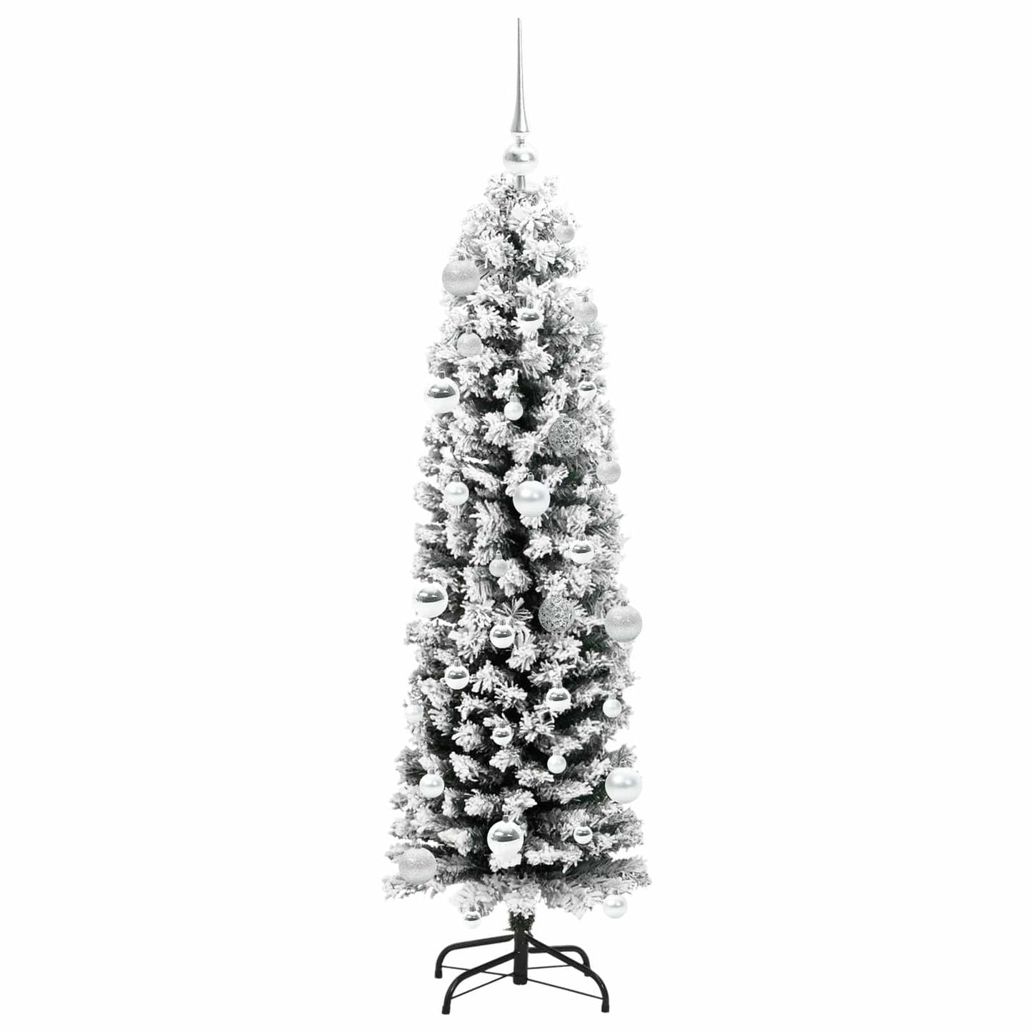 Mű karácsonyfa 150 LED-del Zöld 150 cm PVC, acél és műanyag