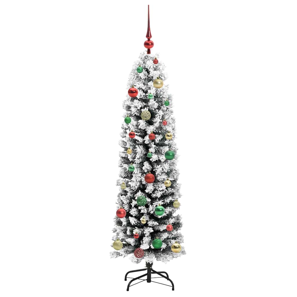 Mű karácsonyfa 150 LED-del Zöld 150 cm PVC, acél és műanyag