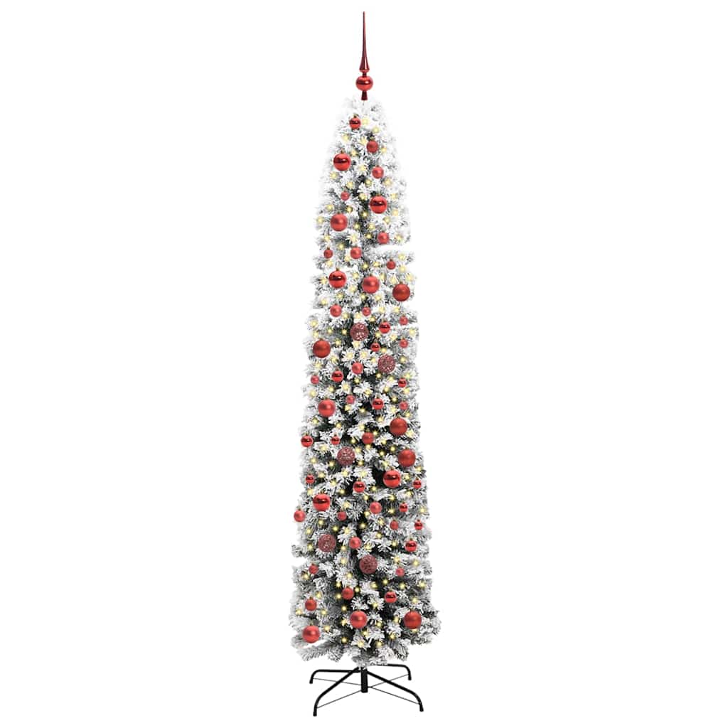 Mű karácsonyfa 300 LED-del Zöld 180 cm PVC, acél és műanyag
