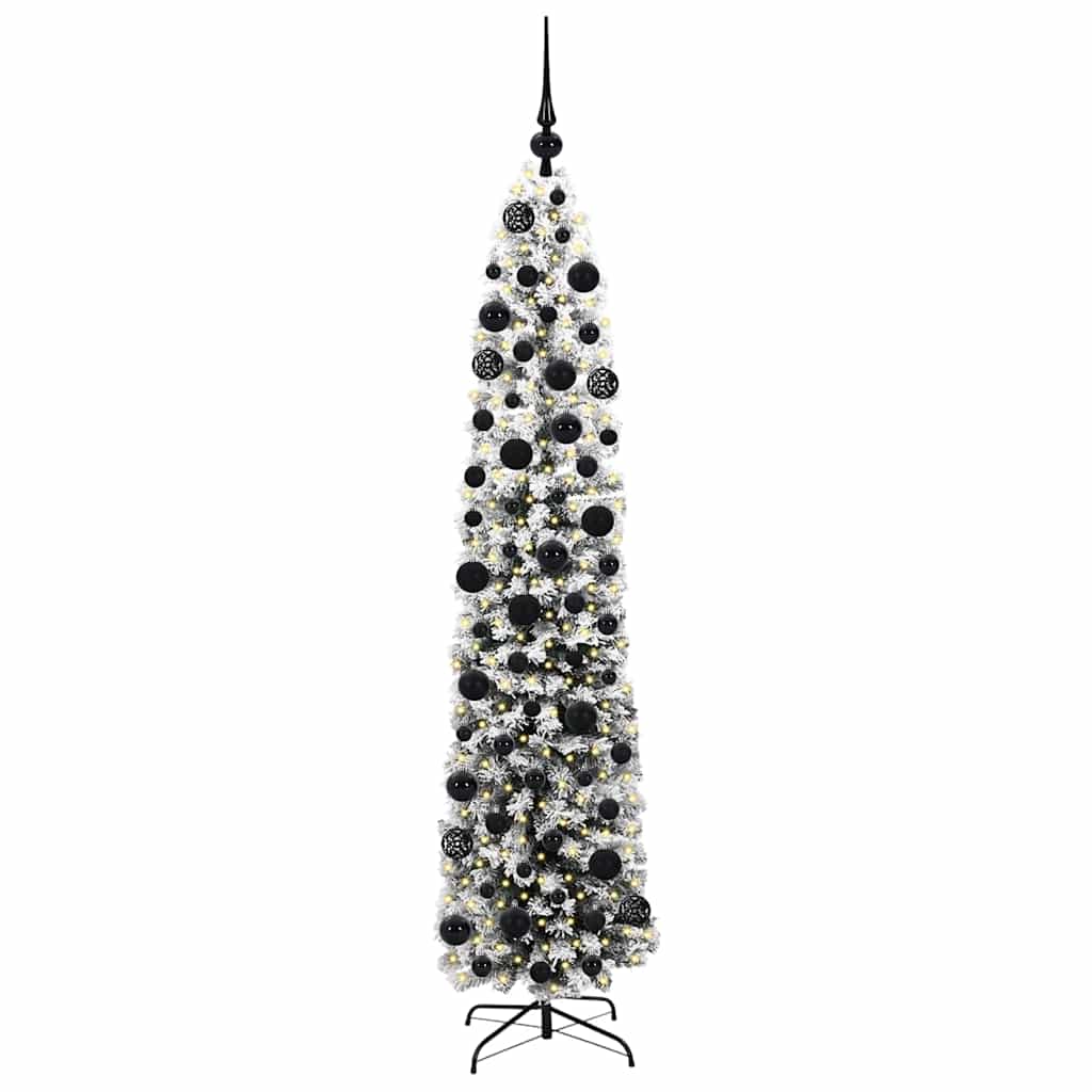 Mű karácsonyfa 300 LED-del Zöld 180 cm PVC, acél és műanyag