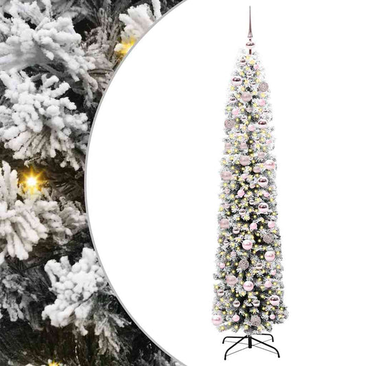 Mű karácsonyfa 300 LED-del Zöld 180 cm PVC, acél és műanyag