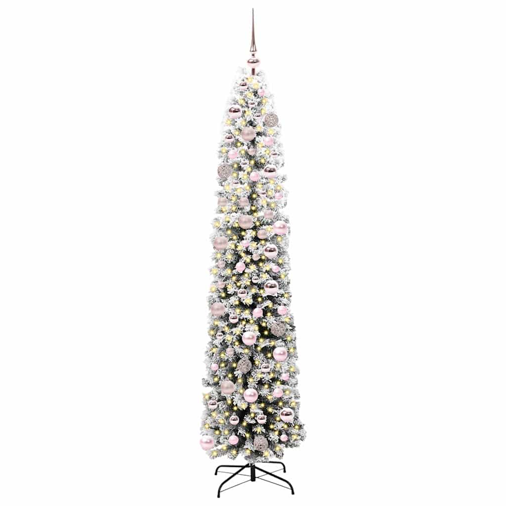 Mű karácsonyfa 300 LED-del Zöld 180 cm PVC, acél és műanyag