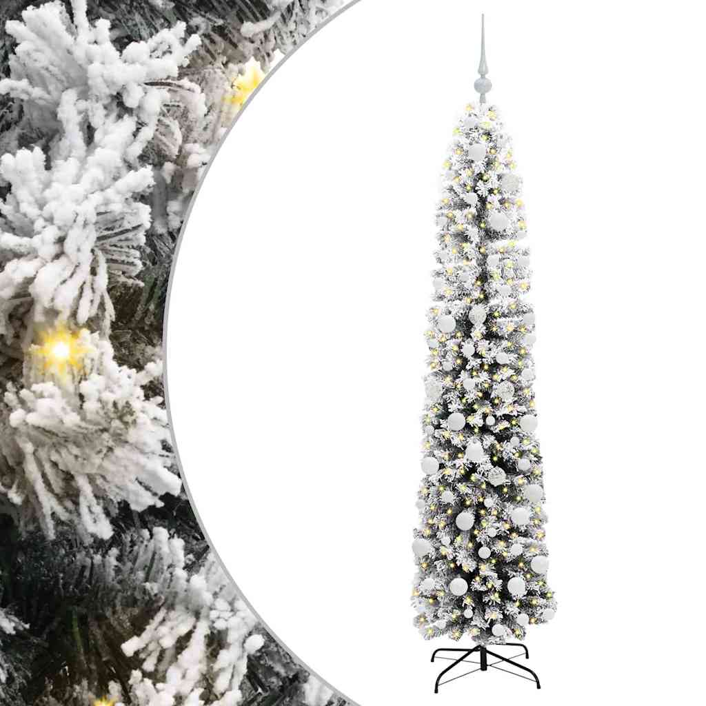 Mű karácsonyfa 300 LED-del Zöld 180 cm PVC, acél és műanyag