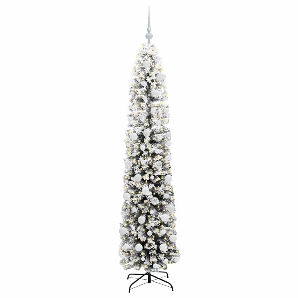 Mű karácsonyfa 300 LED-del Zöld 180 cm PVC, acél és műanyag