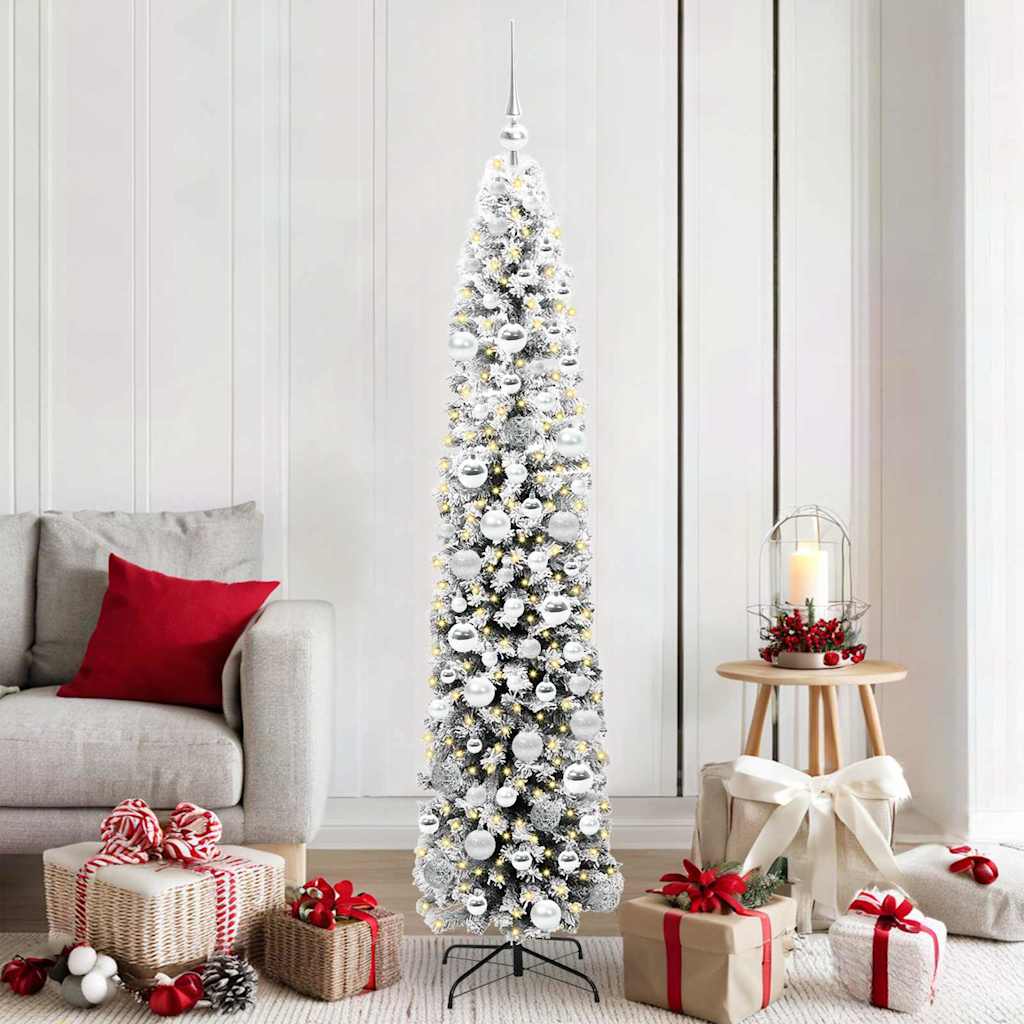 Mű karácsonyfa 300 LED-del Zöld 180 cm PVC, acél és műanyag
