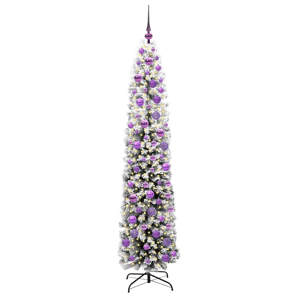 Mű karácsonyfa 300 LED-del Zöld 180 cm PVC, acél és műanyag
