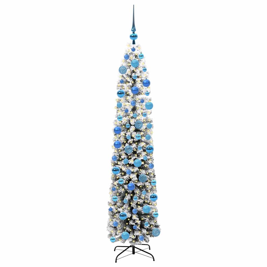 Mű karácsonyfa 300 LED-del Zöld 180 cm PVC, acél és műanyag