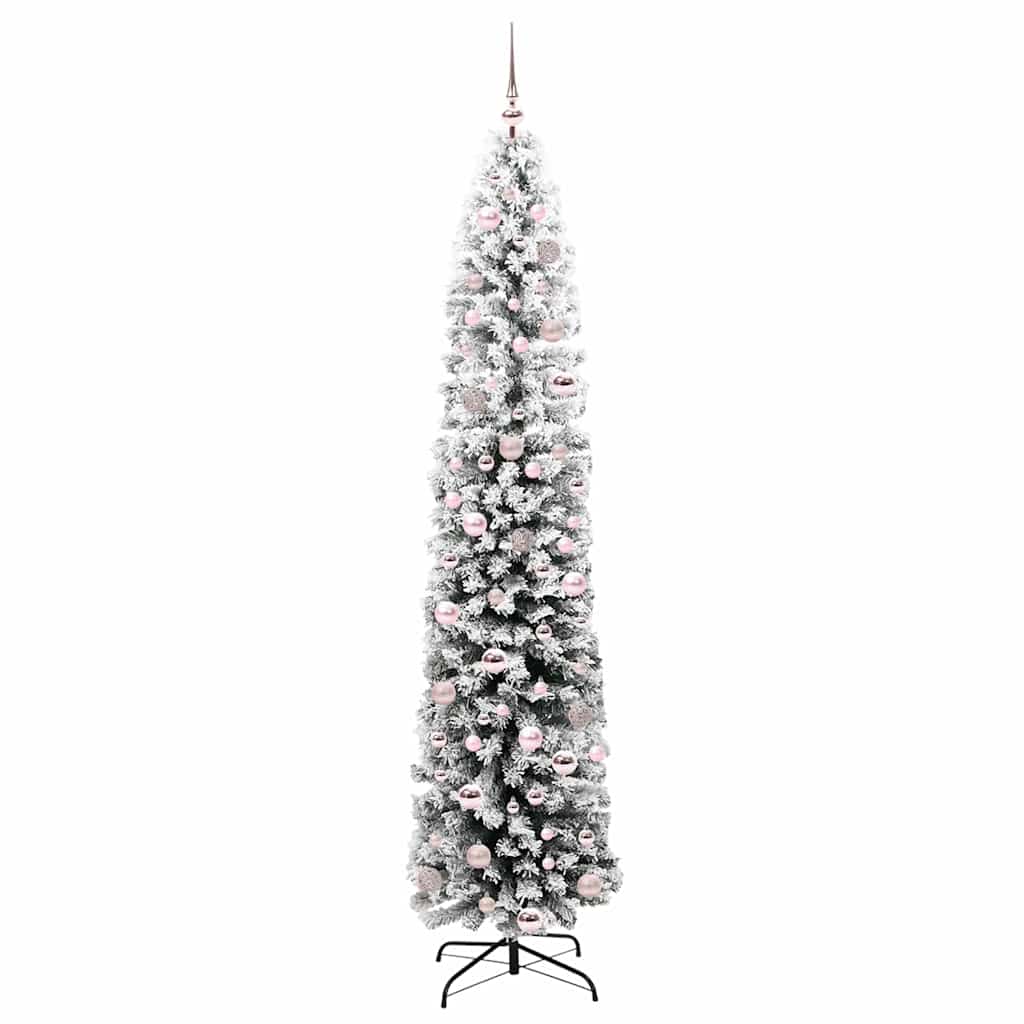 Mű karácsonyfa 300 LED-del Zöld 210 cm PVC, acél és műanyag