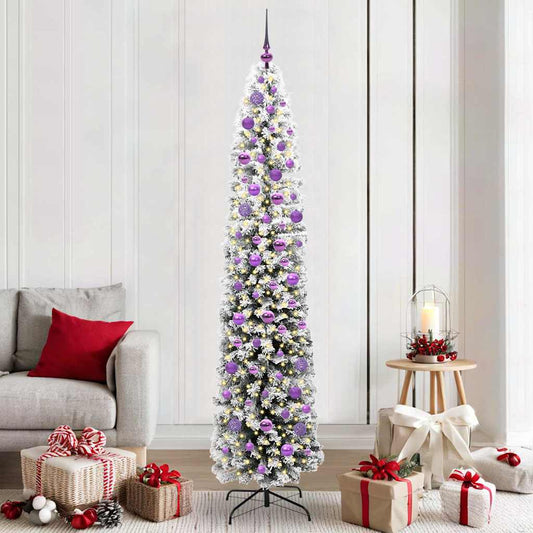 Mű karácsonyfa 300 LED-del Zöld 210 cm PVC, acél és műanyag