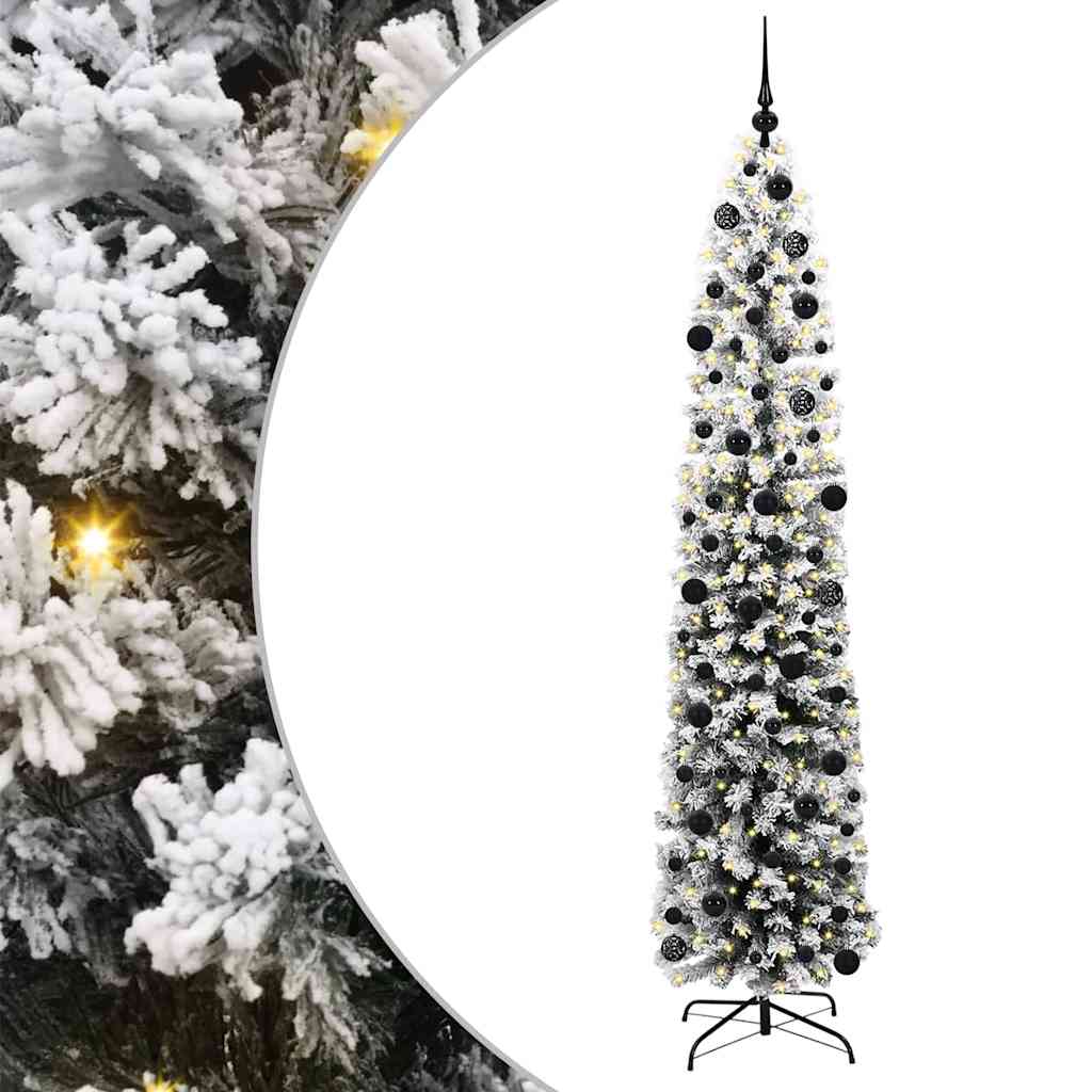 Mű karácsonyfa 300 LED-del Zöld 240 cm PVC, acél és műanyag