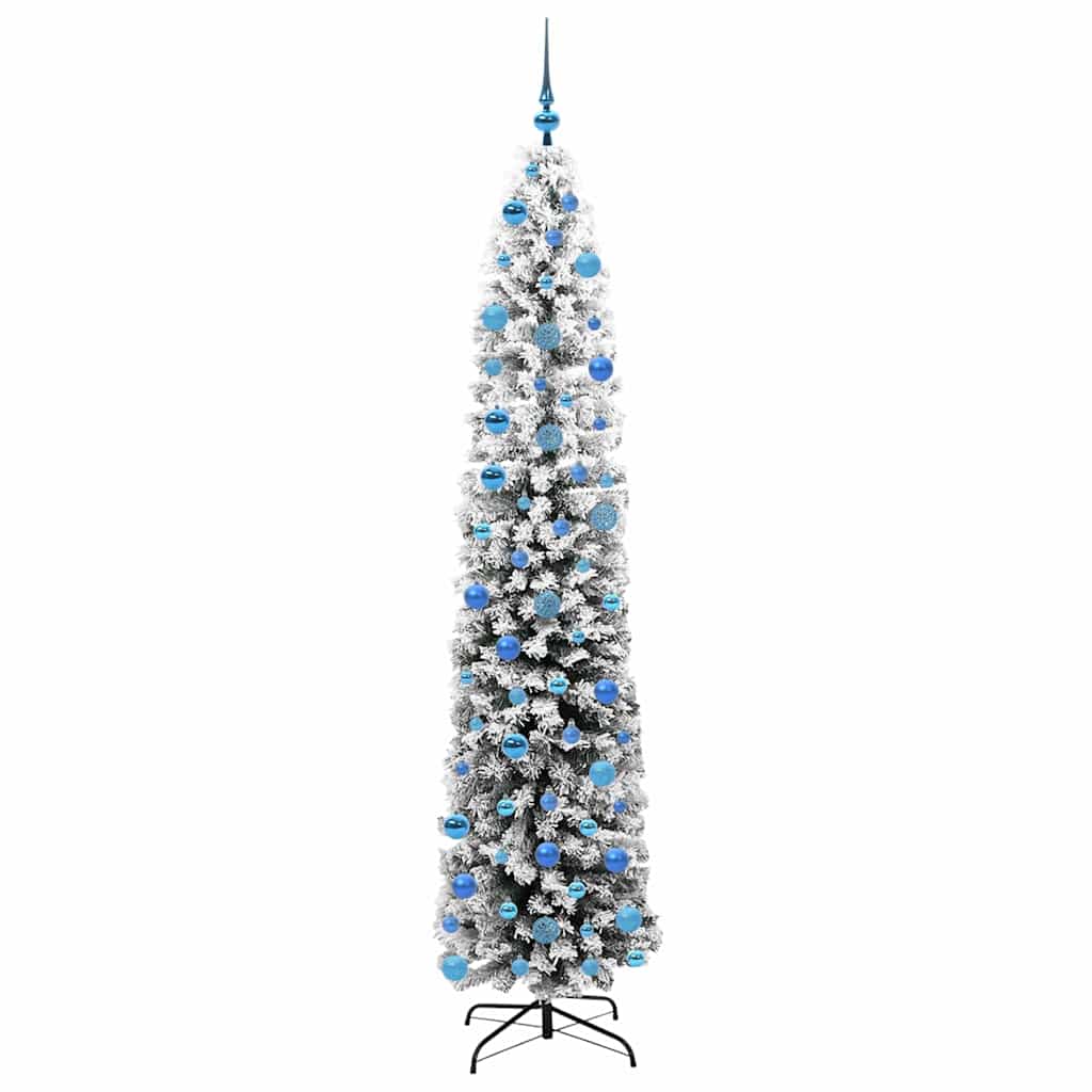 Mű karácsonyfa 300 LED-del Zöld 240 cm PVC, acél és műanyag