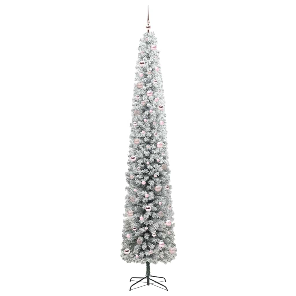 Mű karácsonyfa 300 LED-del Zöld 270 cm PVC, acél és műanyag