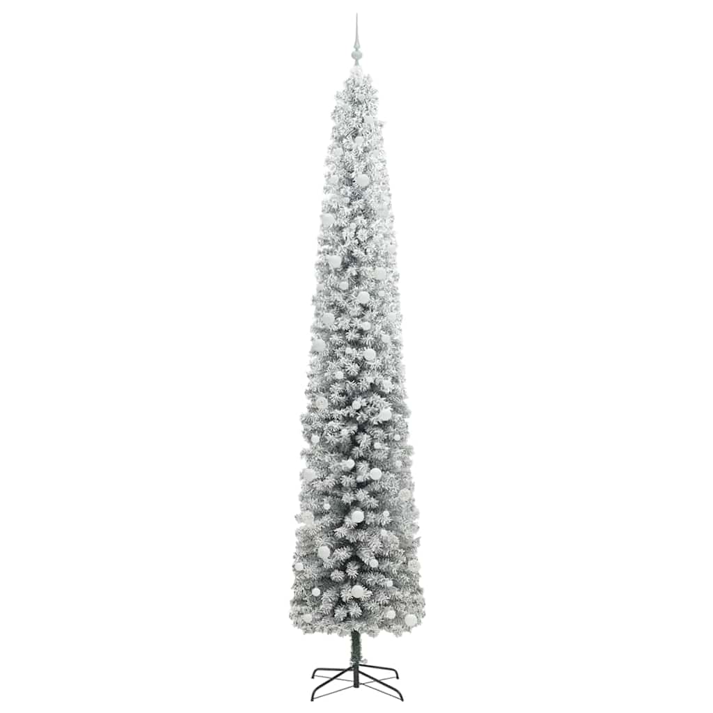 Mű karácsonyfa 300 LED-del Zöld 270 cm PVC, acél és műanyag