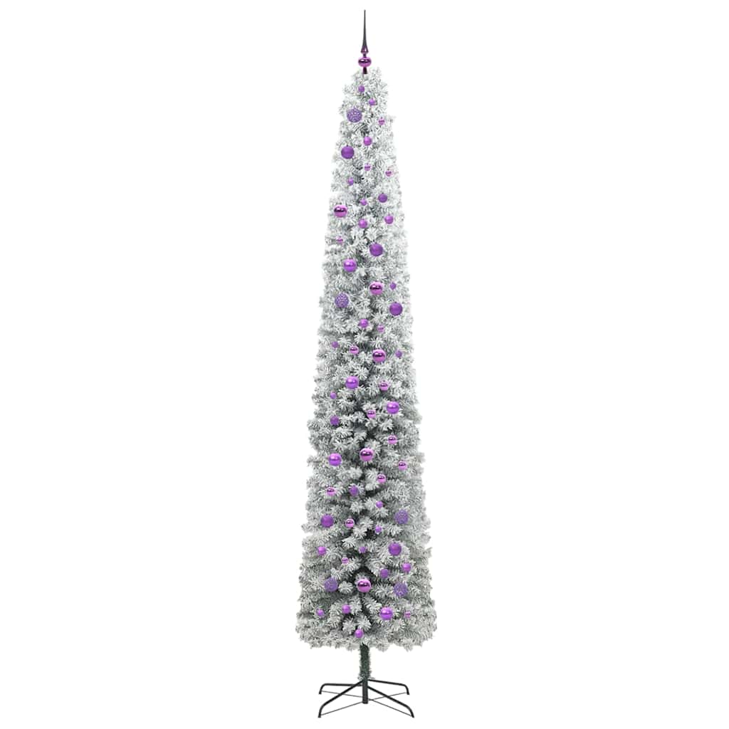 Mű karácsonyfa 300 LED-del Zöld 270 cm PVC, acél és műanyag