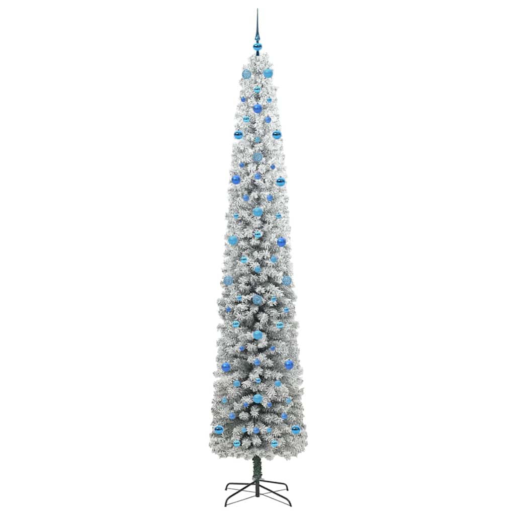 Mű karácsonyfa 300 LED-del Zöld 270 cm PVC, acél és műanyag
