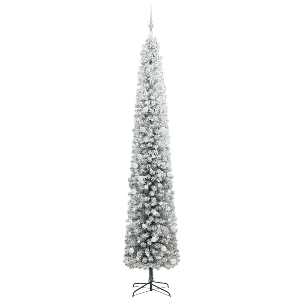 Mű karácsonyfa 300 LED-del Zöld 300 cm PVC, acél és műanyag