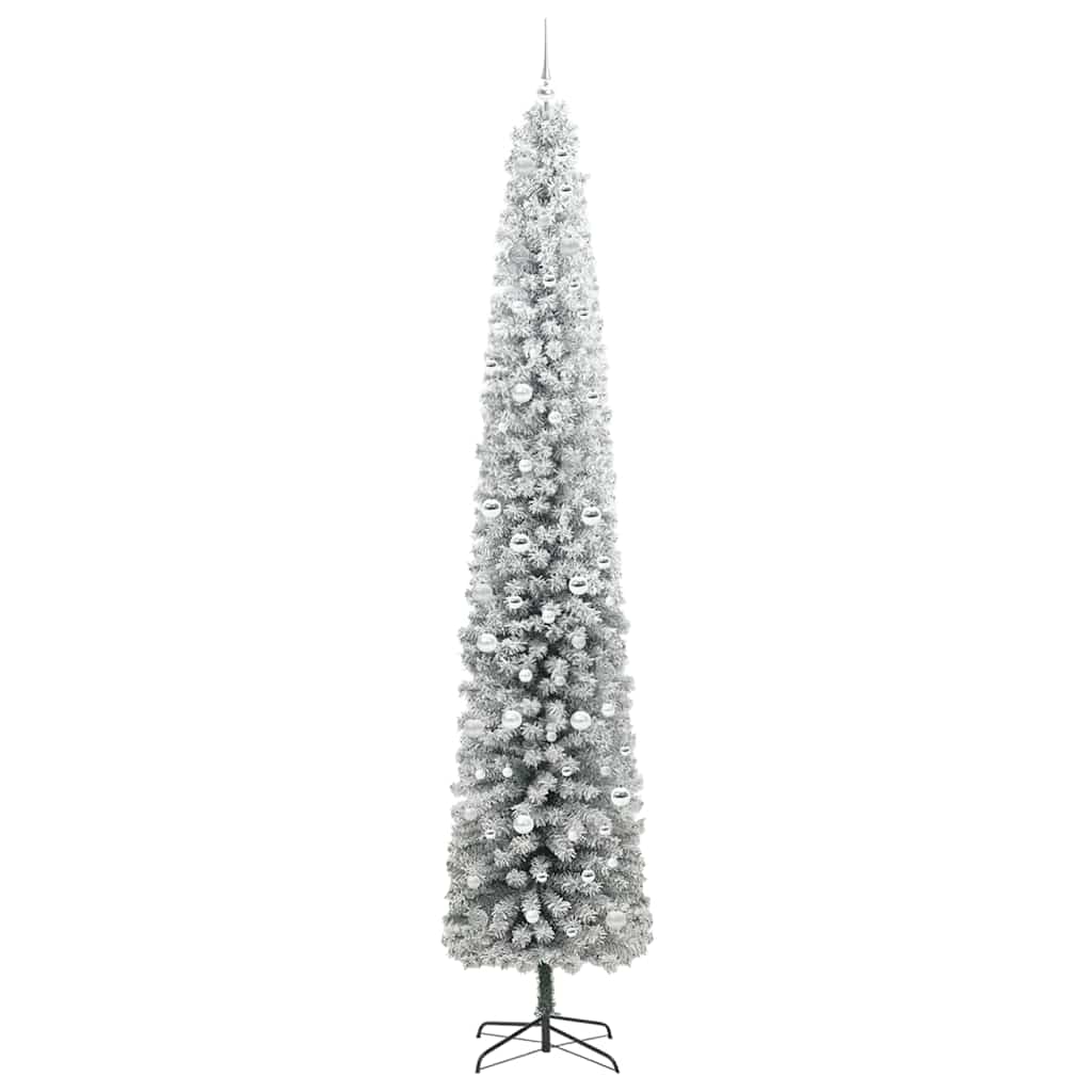 Mű karácsonyfa 300 LED-del Zöld 300 cm PVC, acél és műanyag