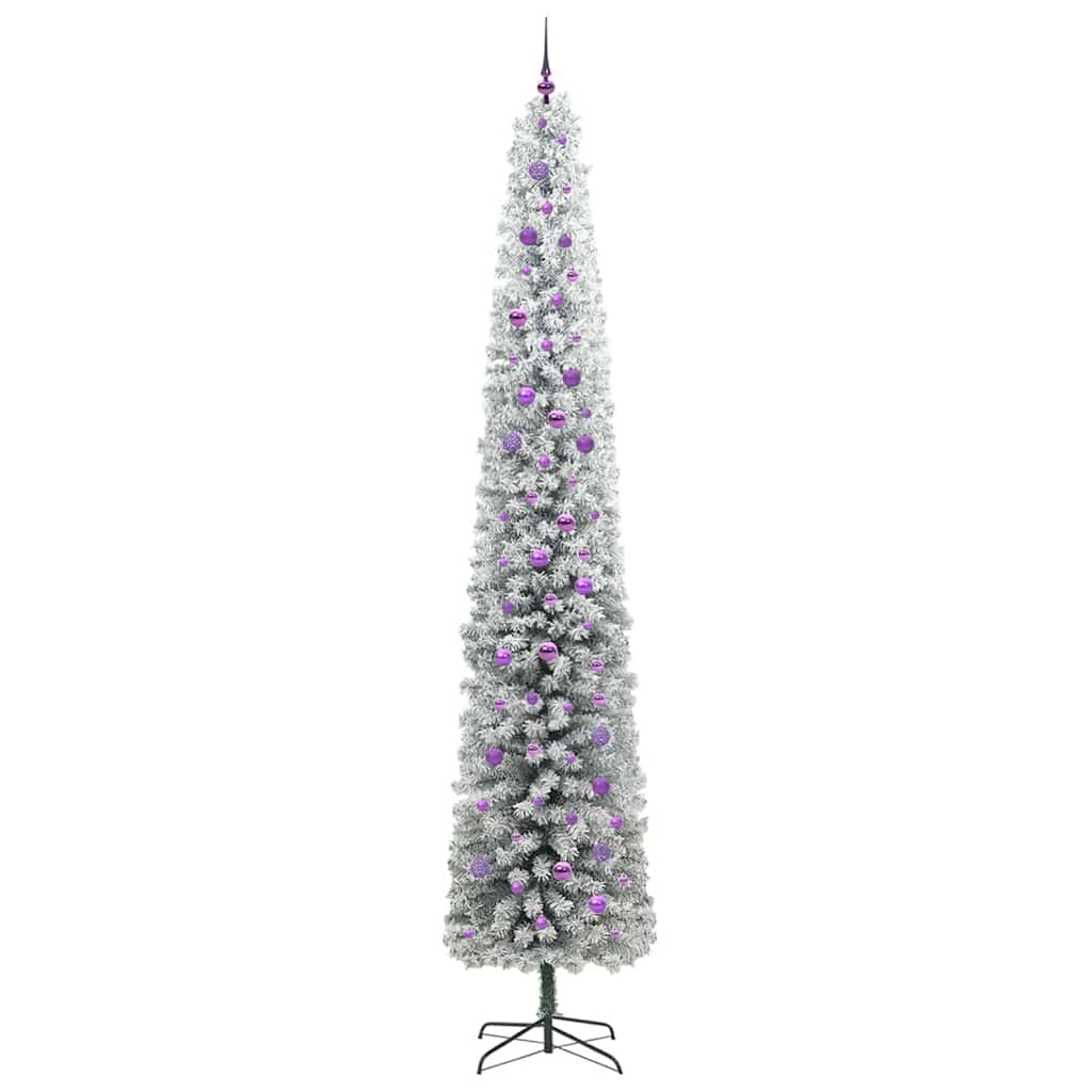 Mű karácsonyfa 300 LED-del Zöld 300 cm PVC, acél és műanyag