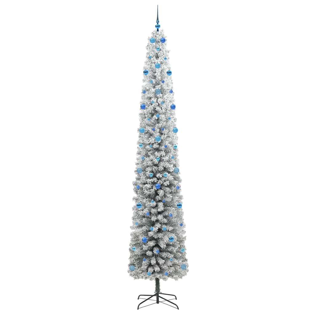 Mű karácsonyfa 300 LED-del Zöld 300 cm PVC, acél és műanyag