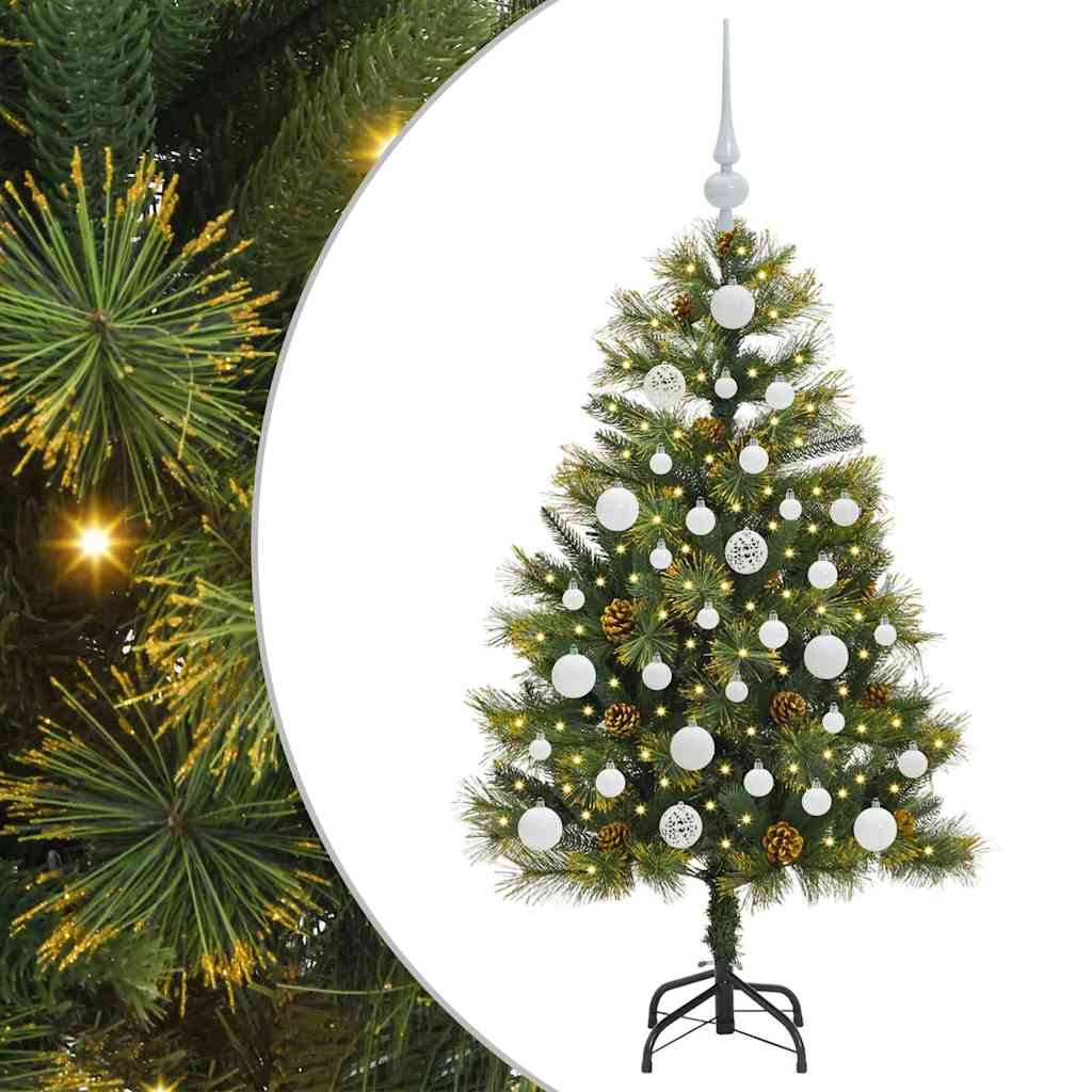 Műanyag Hajtogatós Karácsonyfa Tojásokkal Zöld 120 cm