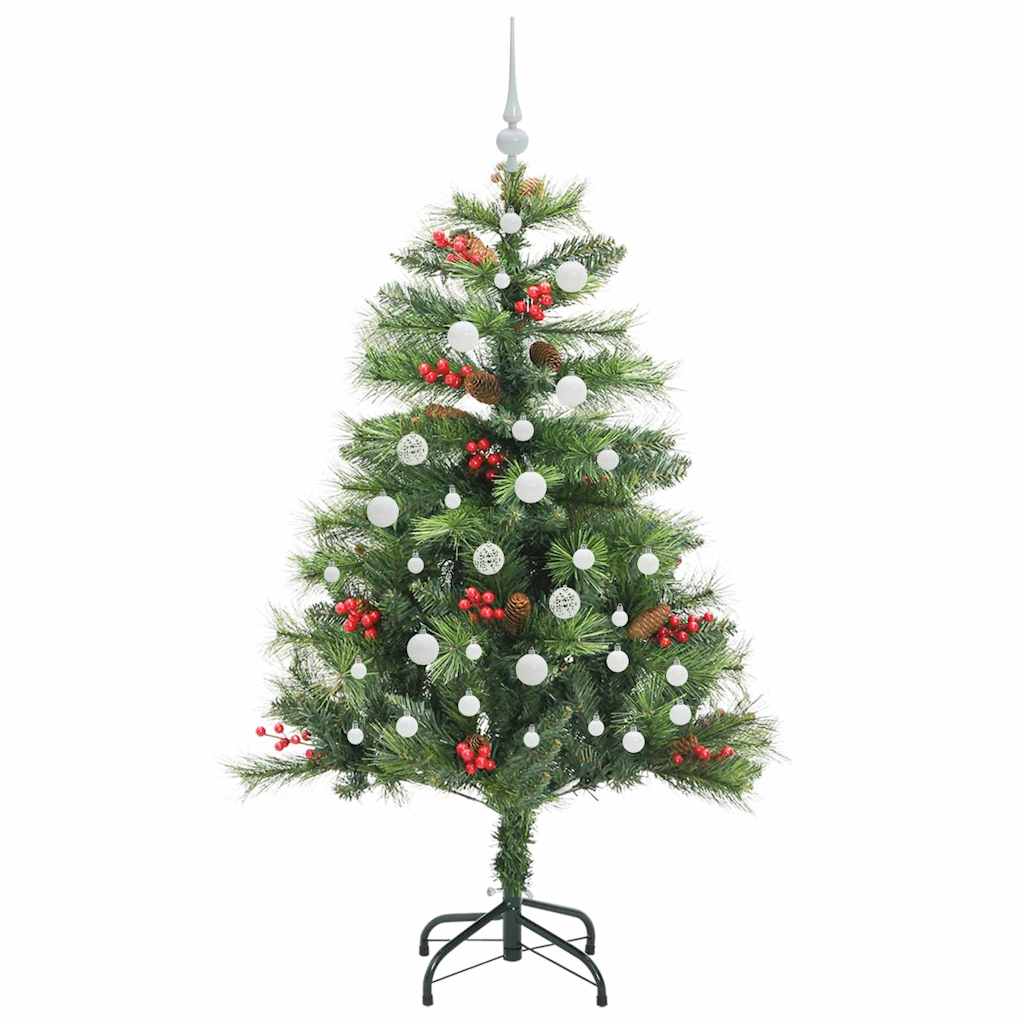 Mű karácsonyfa LED -es lámpákkal Zöld 150 cm PVC és fém