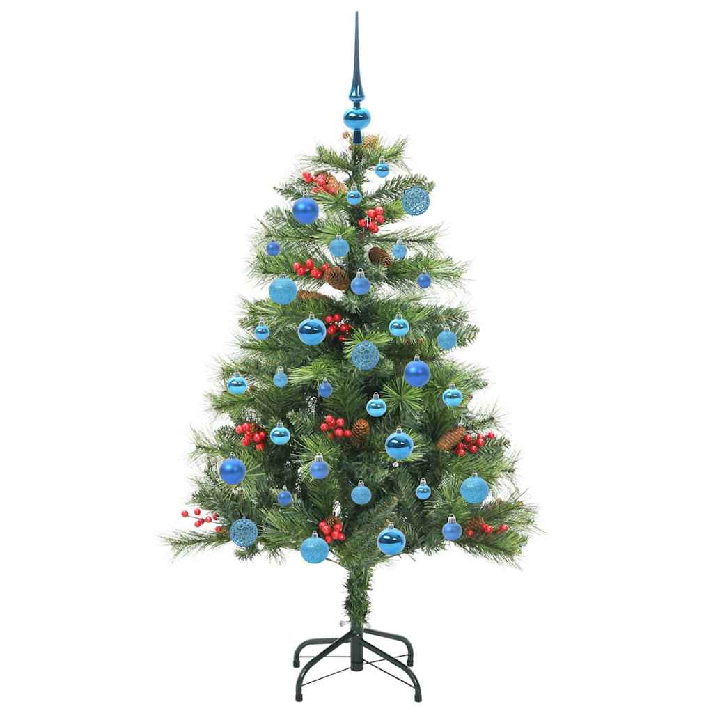 Mű karácsonyfa LED -es lámpákkal Zöld 150 cm PVC és fém