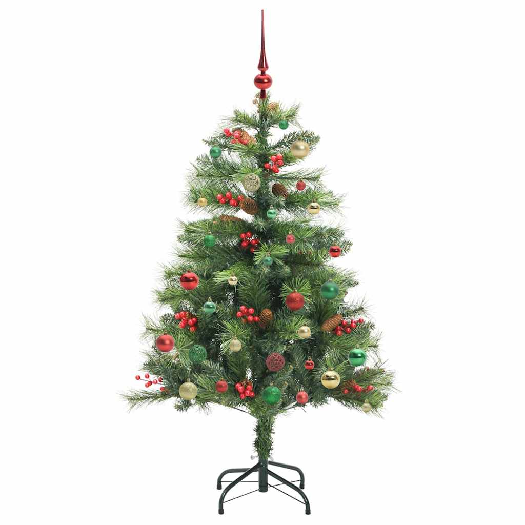 Mű karácsonyfa LED -es lámpákkal Zöld 150 cm PVC és fém