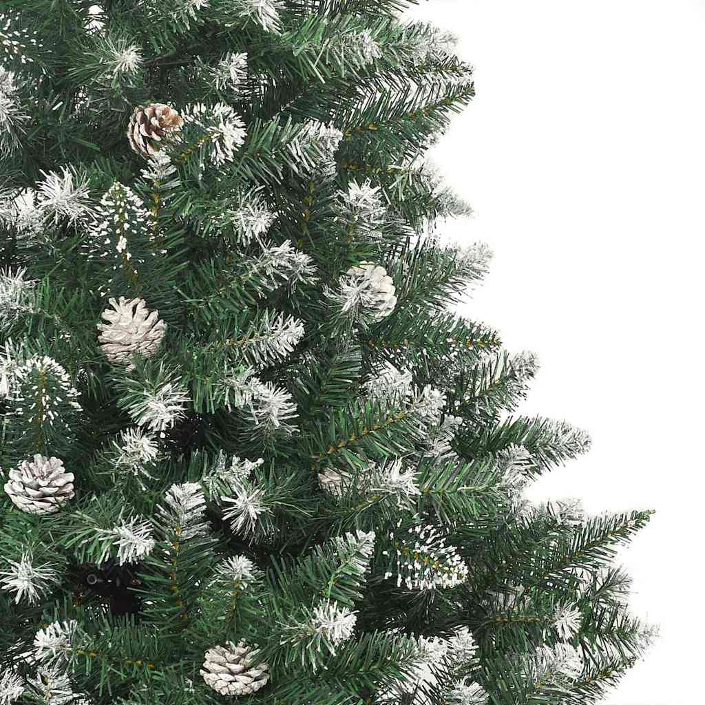 Mű karácsonyfa 150 LED-del Zöld 150 cm PVC és Műanyag és Acél