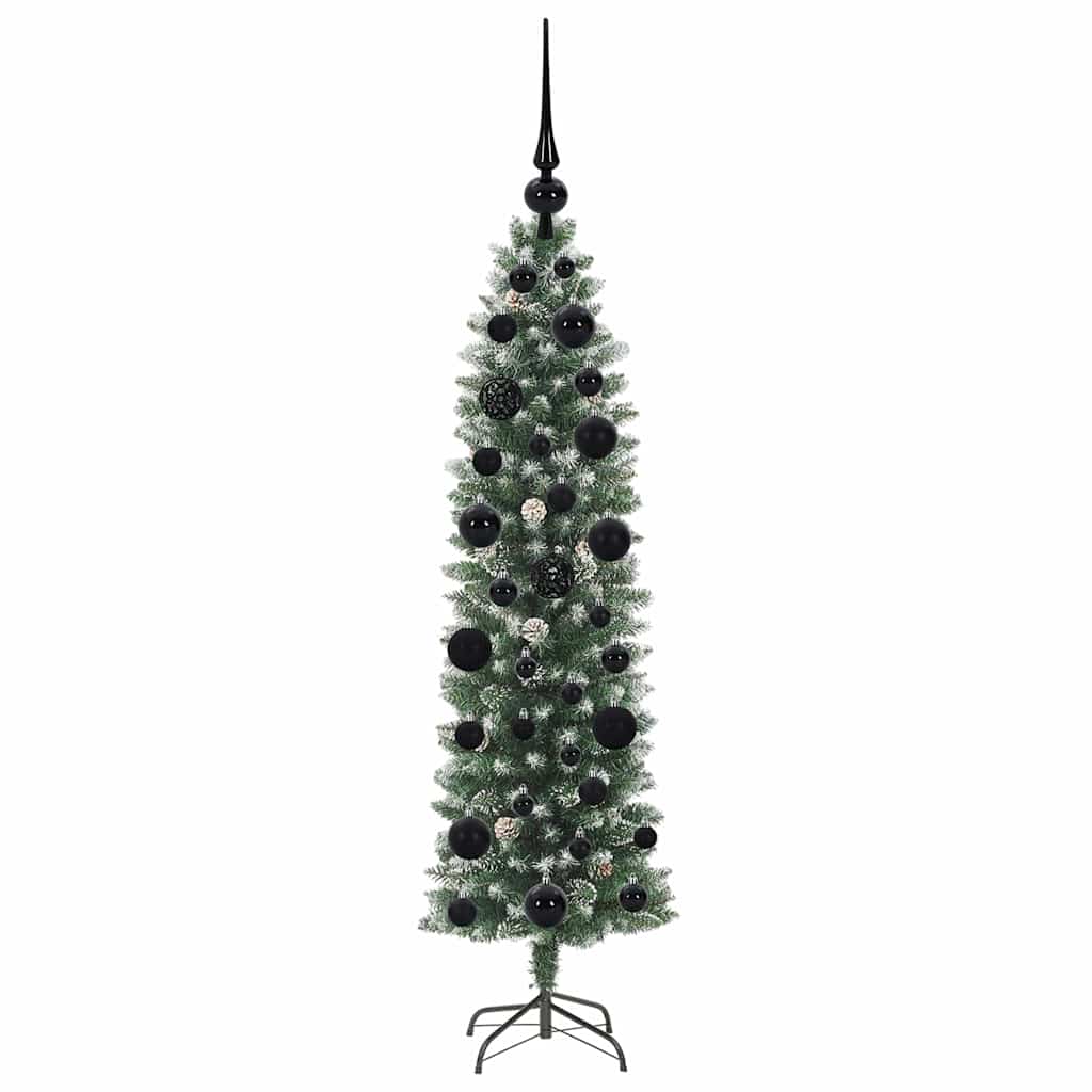 Mű Karcsú Karácsonyi Fa Zöld és Fehér 120 cm