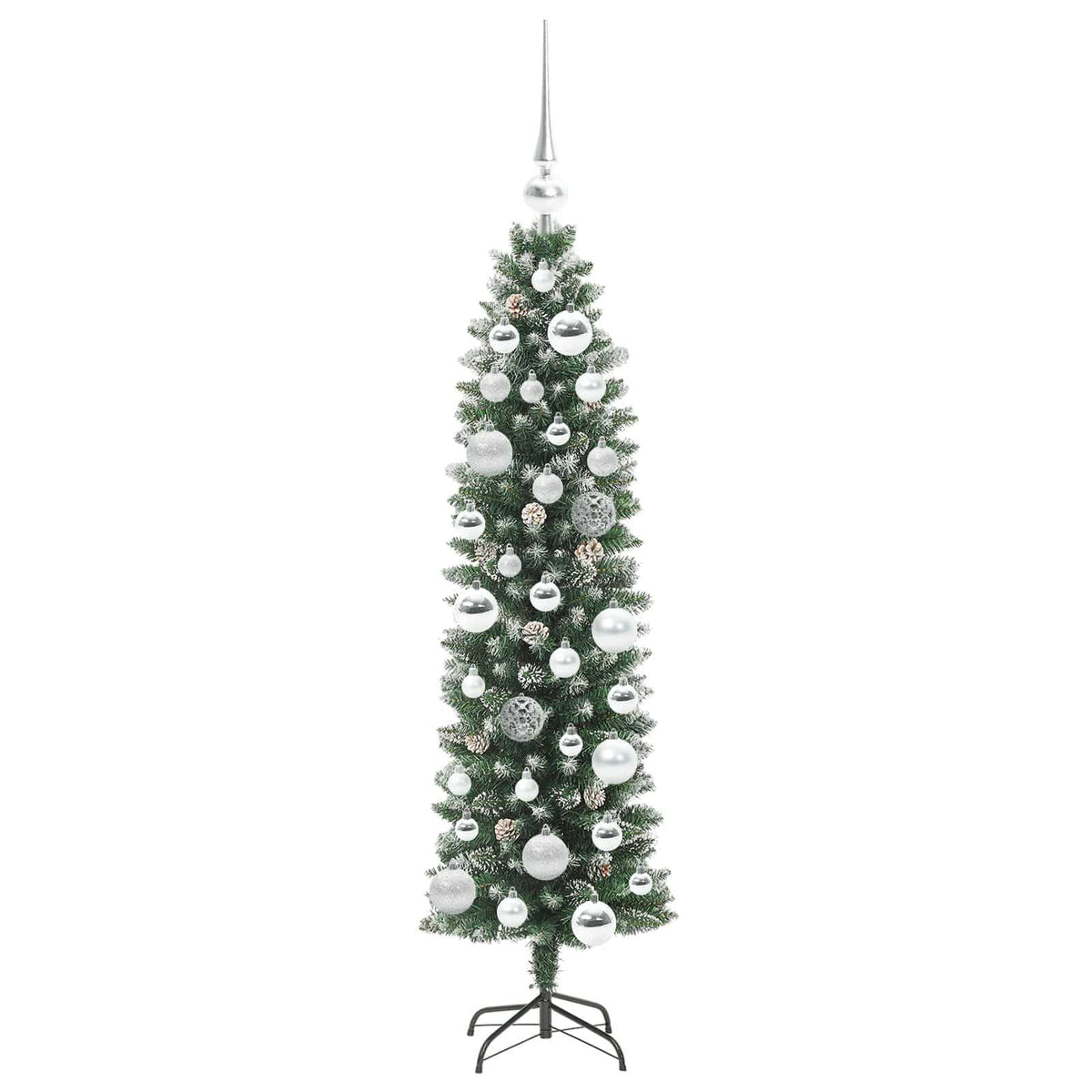 Mű Karcsú Karácsonyi Fa Zöld és Fehér 120 cm