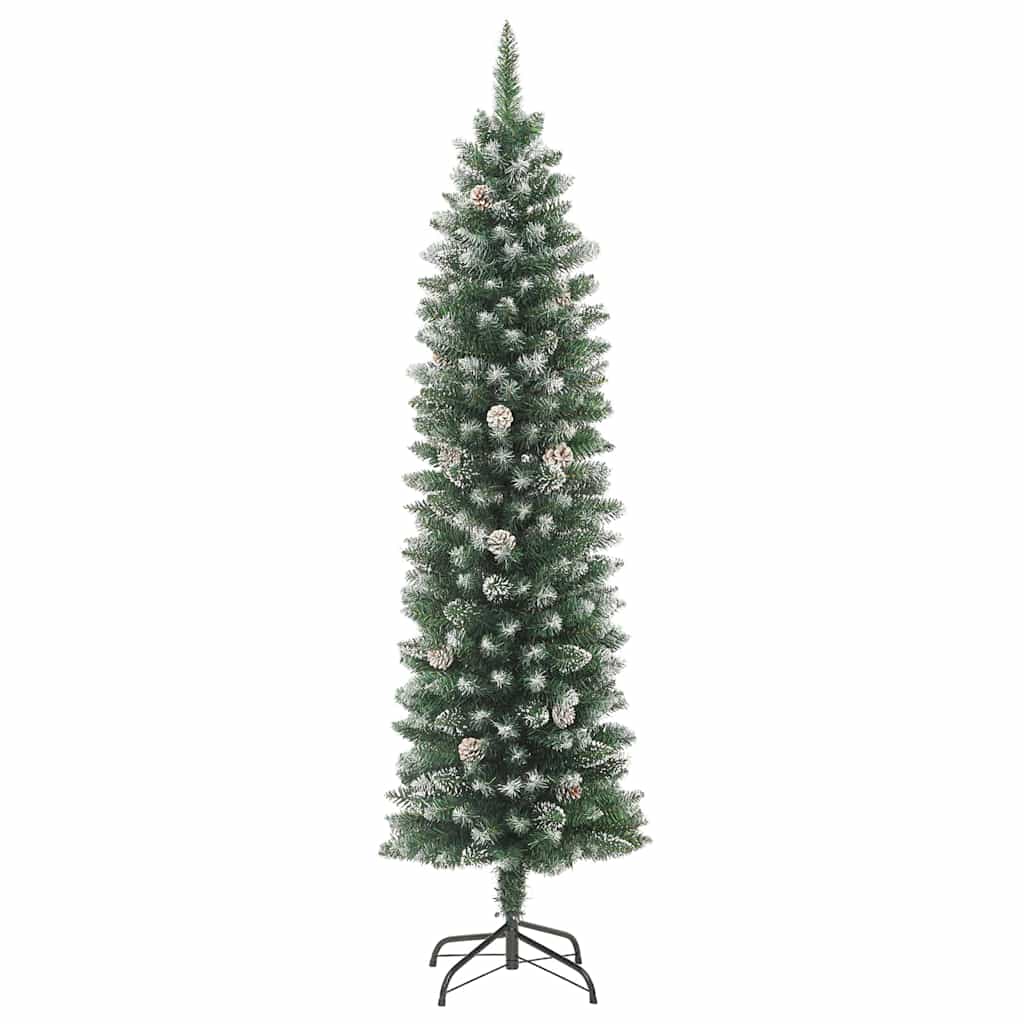Mű Karcsú Karácsonyi Fa Zöld és Fehér 120 cm
