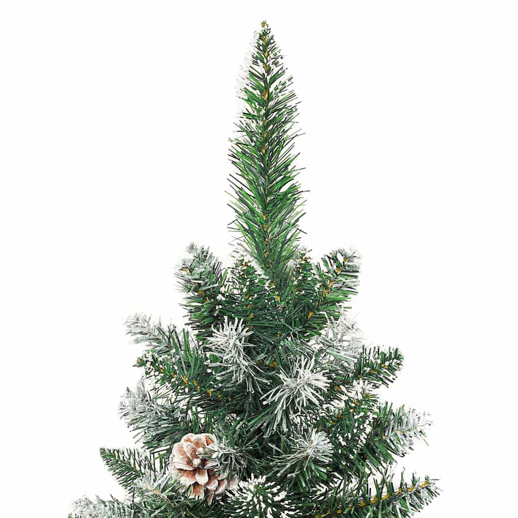 Mű Karcsú Karácsonyi Fa Zöld és Fehér 150 cm