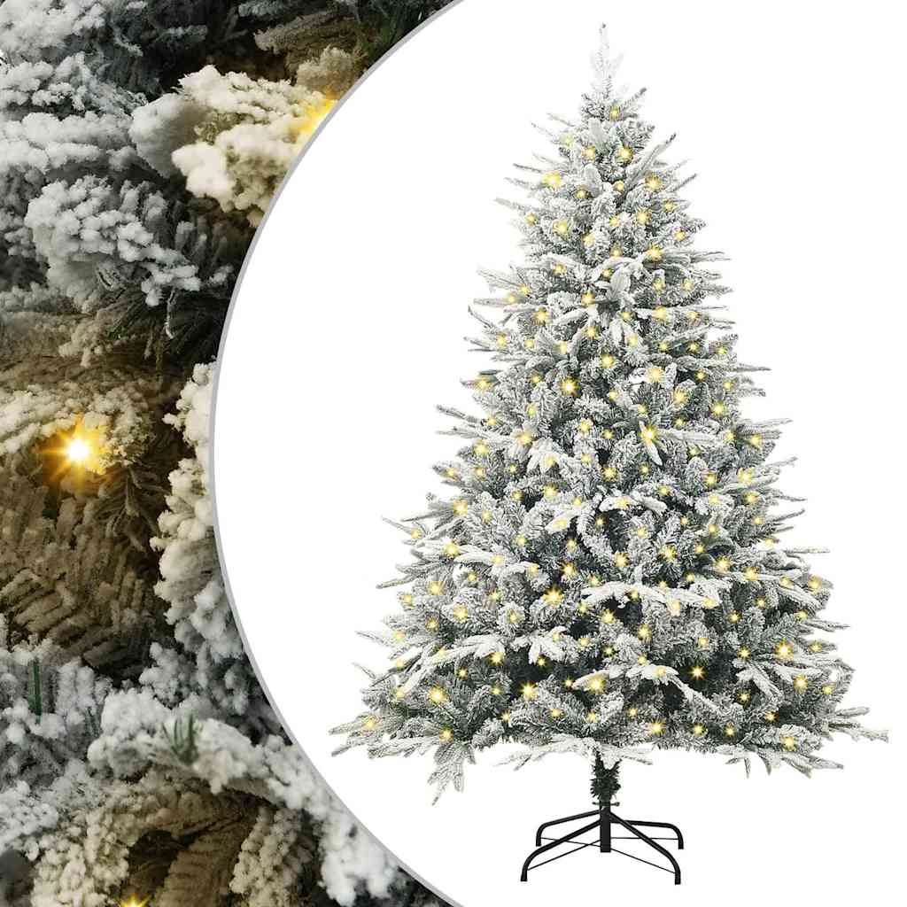 Mesterséges, előre világított karácsonyi fa Zöld 180 cm