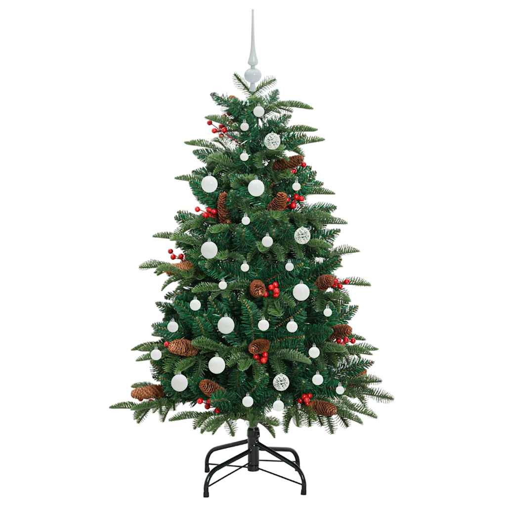 Mű karácsonyfa 150 LED-del Zöld 150 cm PVC és Fém és Műanyag