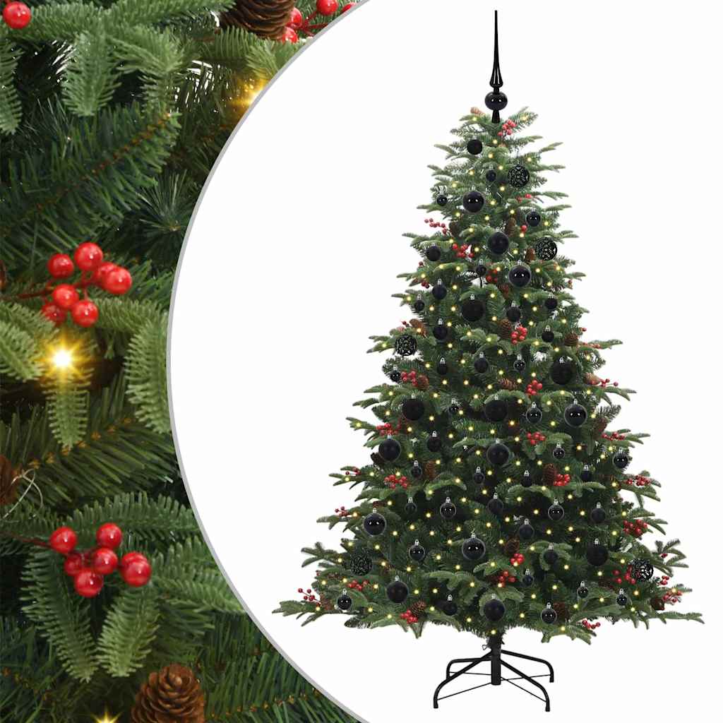 Mű karácsonyfa 300 LED-del Zöld 180 cm PVC és Fém és Műanyag