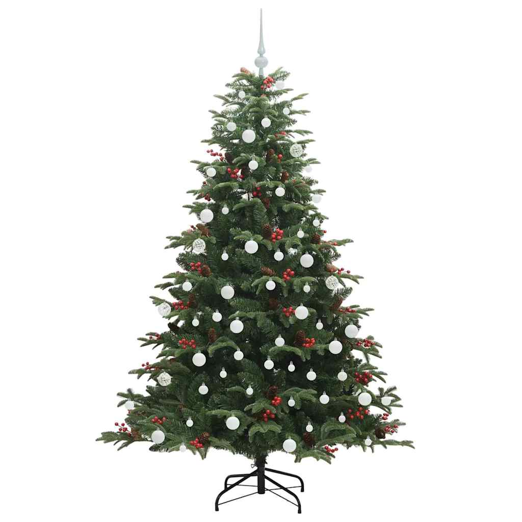 Mű karácsonyfa 300 LED-del Zöld 180 cm PVC és Fém és Műanyag