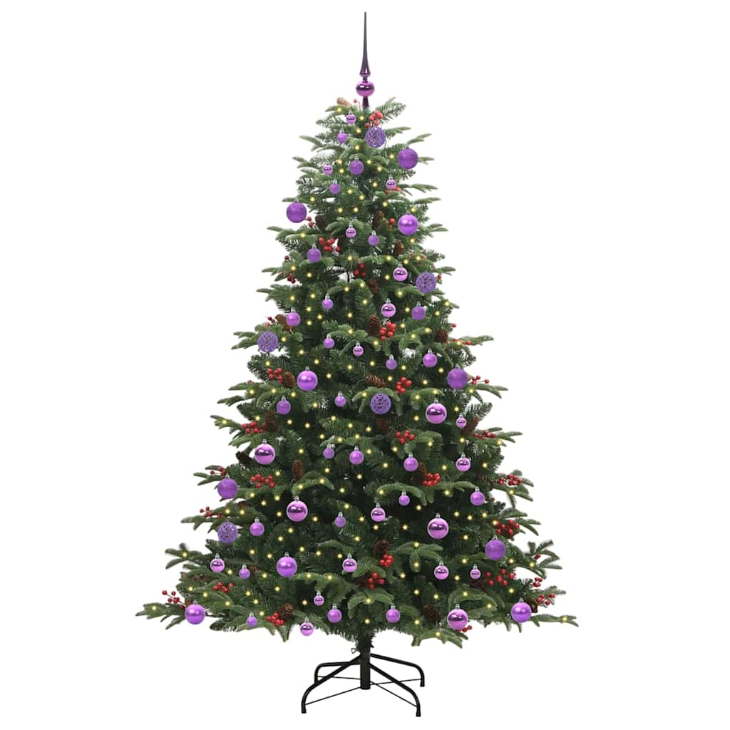 Mű karácsonyfa 300 LED-del Zöld 180 cm PVC és Fém és Műanyag