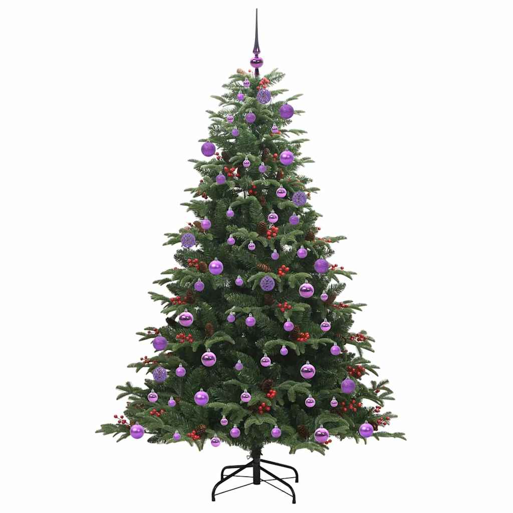 Mű karácsonyfa 300 LED-del Zöld 180 cm PVC és Fém és Műanyag