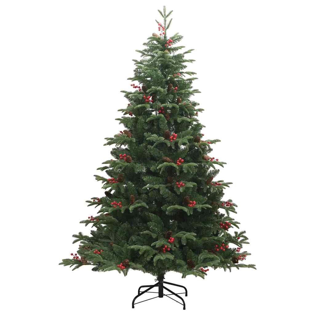 Mű karácsonyfa 300 LED-del Zöld 210 cm PVC és Fém és Műanyag