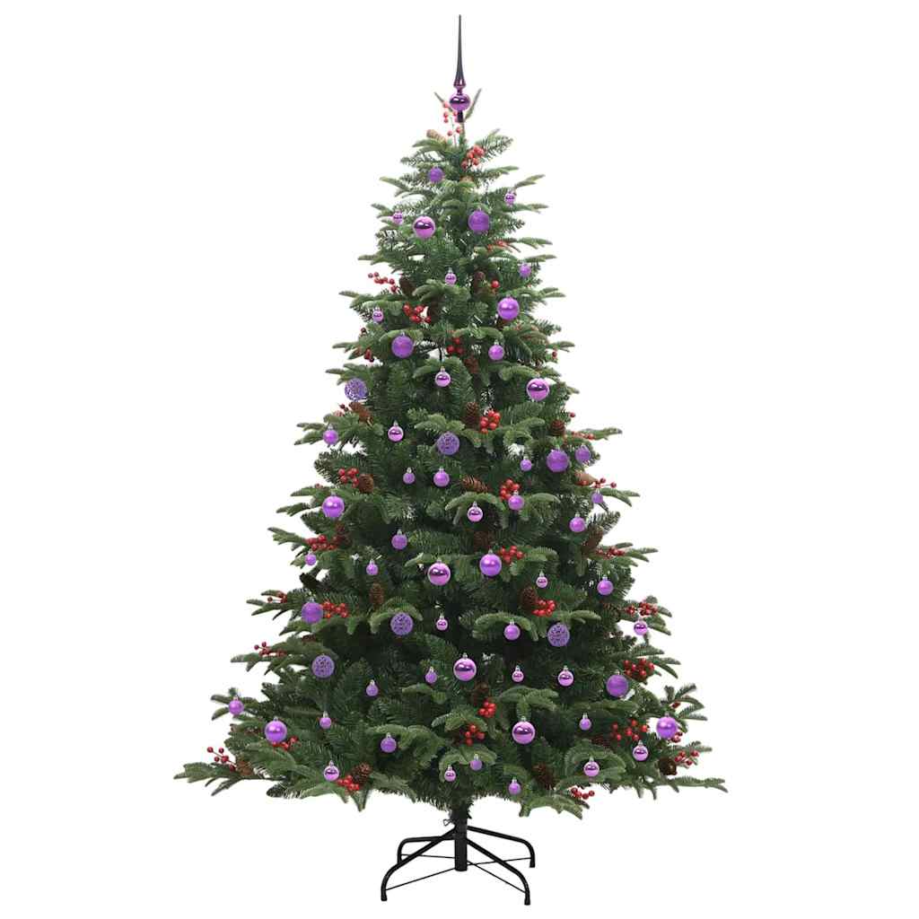Mű karácsonyfa 300 LED-del Zöld 210 cm PVC és Fém és Műanyag