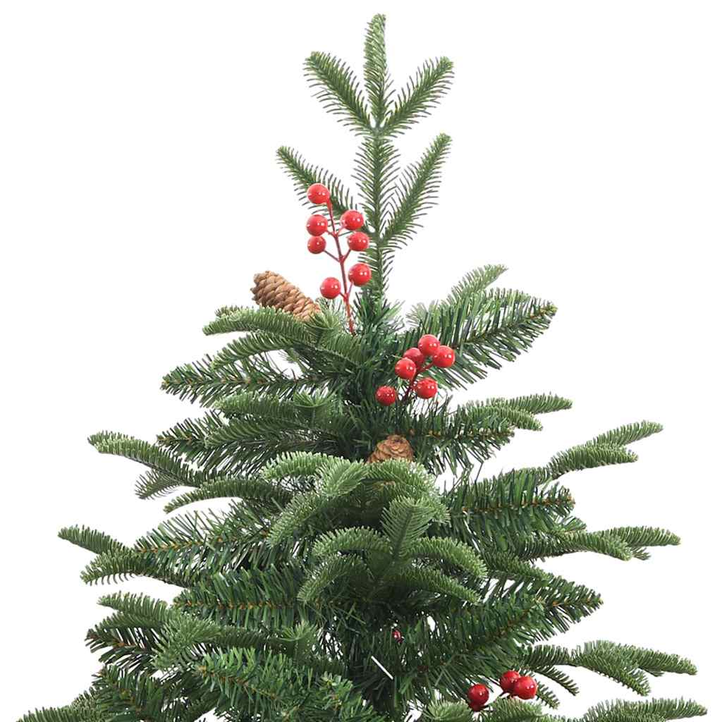 Mű karácsonyfa 300 LED-del Zöld 240 cm PVC és Fém és Műanyag