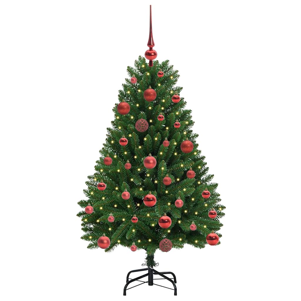 Mű karácsonyfa 150 LED-del Zöld 120 cm PVC és fém