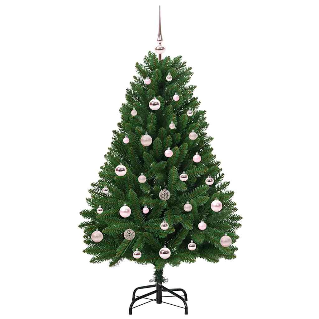 Mű karácsonyfa 150 LED-del Zöld 120 cm PVC és fém