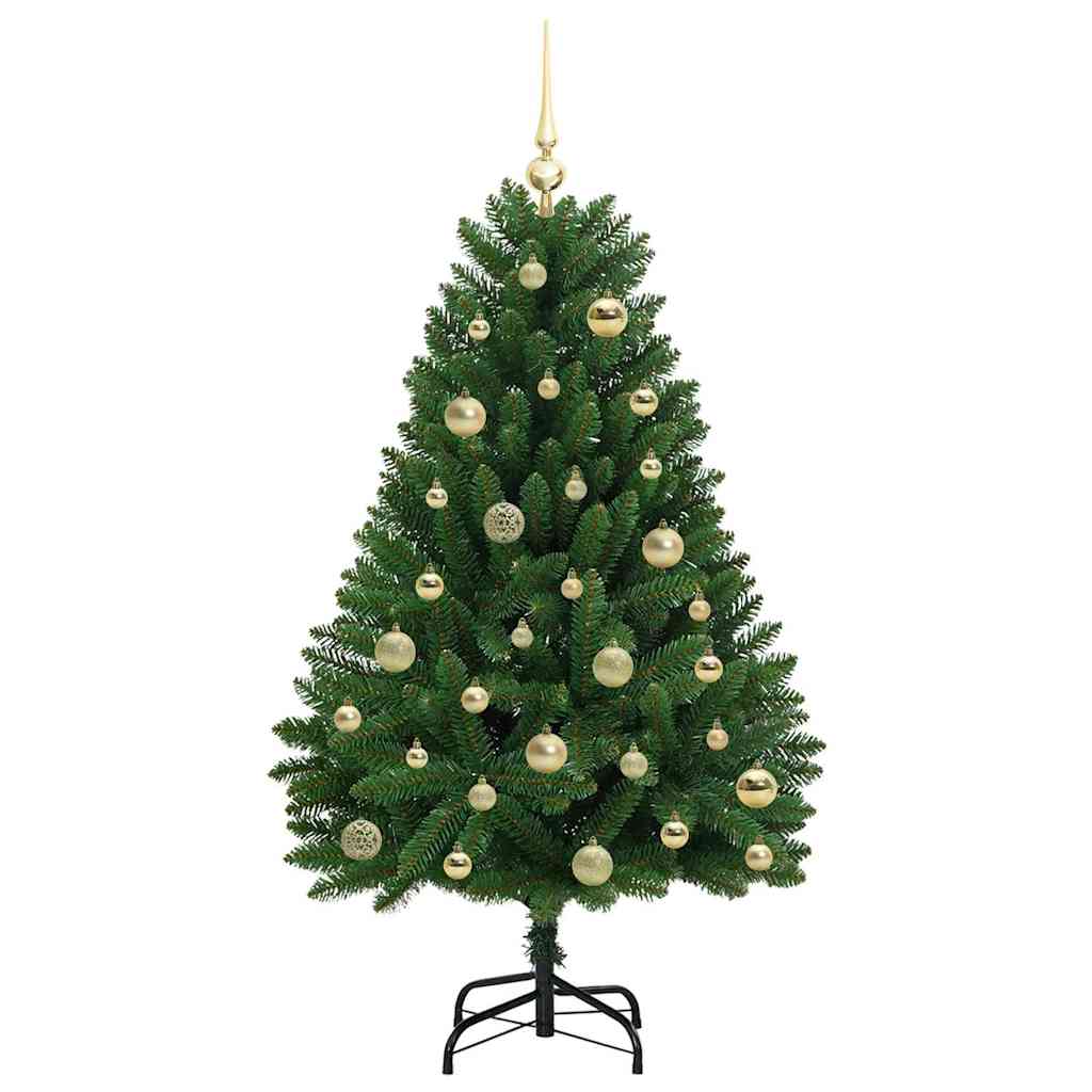 Mű karácsonyfa 150 LED-del Zöld 120 cm PVC és fém